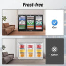 Beverage Refrigerator, 53.15W Inch 12 Cu.Ft Drink Fridge, Back Bar Beer Fridge with 3 Glass Door, 35.43" Height Beverage Cooler, Built-in & Undercounter Commercial Back Bar Cooler for Kitchen Shop Bar by CozyNest Decor
