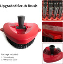 Spin Mop Scrub Brush Head Compatible with OCedar EasyWring 1 Tank System, Mop Scrubber Attachment, Upgraded Stiff Bristle Scrubbing Mop for Floor Cleaning