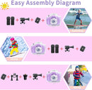 Kids Camera Waterproof Underwater Camera for 3-12 Year Old Boys Girls 2 Inch IPS Screen 1080P HD Digital Kids Video Camera Indoor Outdoor Action Cameras Best Christmas Birthday Gifts by TinyTreasures Baby Boutique