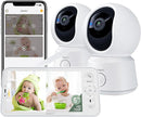 ARENTI Baby Monitor 2 Cameras, Smart Baby Camera with 5-Inch Wireless Display, Super Night Vision, Temperature Sensor, Sound Detection, Auto Motion Tracking, 2-Way Audio, VOX Mode(B2 Set) by TinyTreasures Baby Boutique