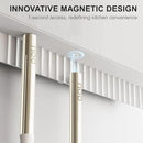 OOU Silicone Kitchen Cooking Utensils Set, 446°F Heat Resistant Kitchen Tool Set with Magnetic Wall Mounted Holder, 6 pcs Spatula Set with Stainless Steel Handle, Dishwasher Safe by CozyNest Decor