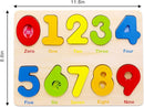 Aile Wooden Preschool Learning Number Puzzles Toys for Kids Age 2-4， Educational Toys by TinyTreasures Baby Boutique