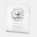 THINGS REMEMBERED Engraved Crystal Skeleton Desk Clock (Free Customization) by CozyNest Decor