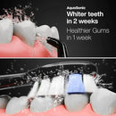 AquaSonic Home Dental Center PRO – Brushing & Flossing Made Easy – Brush & Floss – Power Toothbrush & Water Flosser – Whiter Teeth & Healthier Gums – Black Series Pro+Oral Irrigator by CozyNest Decor