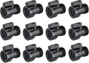 12 PCS 3/4'' Plastic Garden Hose Shut Off Valve,Water Shut-Off Ball Valve Thread Connector Coupling for Telescopic Water Pipe Water Gun Valve Control by GreenHaven Gardens