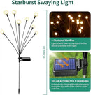 Solar Lights Outdoor Waterproof, 2 Packs 16LED, Solar Garden, Patio, Garden Decor, Patio Decor, Firefly Outdoor, Unique Gifts for Women, Gifts for Grandma by CozyNest Decor