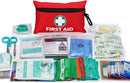 General Medi Mini First Aid Kit, 150 Piece Small First Aid Kit - Includes Emergency Foil Blanket, Scissors for Travel, Home, Office, Vehicle, Camping, Workplace & Outdoor (Red) by TinyTreasures Baby Boutique