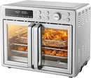 Midea Flexify French Door Toaster Oven Air Fryer Combo, 26.4 QT, Extra Large Air Fryer Countertop Oven 10-in-1 Combo, 25% Faster Cooking and 90% Less Oil, Stainless Steel by CozyNest Decor