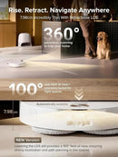 roborock Qrevo CurvX Robot Vacuum and Mop, 22,000Pa Suction, 3.14’’ Ultra Slim, Dual Anti-Tangle System, Reactive AI Obstacle Recognition, AdaptiLift Chassis, Auto Hot Water Mop Washing & Drying by CozyNest Decor
