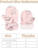 Toddler Gloves Kids Mittens Winter Warm Lined Fleece Gloves Waterproof Snow Baby Mitten for Boys Girls by TinyTreasures Baby Boutique