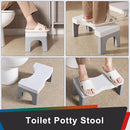 7” Toilet Potty Stool - Proper Posture Squatting Poop Step for Adults, Anti-Slip Lightweight Bathroom Potty Stools for Toilet, Stable & Durable Design, Easy to Clean (1, Grey) by TinyTreasures Baby Boutique