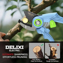 DELIXI Pruning Shears Anvil Garden Clippers, 1/2-Inch Cut Capacity Hand Pruners, Stainless Steel Blade with Non-Stick Coating, Ergonomic Small-Hand Design for Dry and Hard Branches by GreenHaven Gardens