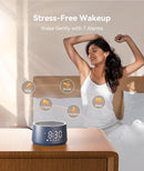 Dreamegg Sound Machine & Alarm Clock - White Noise Machine with 7 Wake-Up Sounds, 0-100% Dimmable, Night Light, Sound Machine for Sleeping, Office, Home, Travel Essentials Gift, Navy by TinyTreasures Baby Boutique
