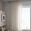 Sutuo Home Boho Curtain Crochet Lace Semi-Sheer Florals Hollow Knitted Handmade Tassels, Rod Pocket Window Treatment Vintage Rustic Farmhouse Drapes for Living Bedroom, 1 Panel 59" W x 108" L, Beige by CozyNest Decor