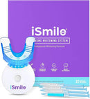 iSmile Teeth Whitening Kit - LED Light, 35% Carbamide Peroxide, (3) 3ml Gel Syringes, (1) Remineralization Gel, and Tray. by CozyNest Decor