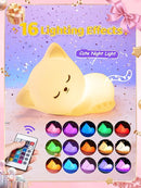 Mubarek 【Remote + Gifts Package】 Cat Gifts for Girls,16 Colors Dimmable Teen Girl Gifts Trendy Stuff, TAP for Fun Cute Stuff for Teen Girls by TinyTreasures Baby Boutique