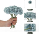 Kimura's Cabin 20Pcs Fake Mums Flowers Artificial Silk Chrysanthemum Ball Flower for Wedding Party Home Kitchen Table Core DIY Decoration Bouquets (Dark Blue) by CozyNest Decor
