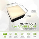 LUMENGY Paver Light 4×4 Inch (3.93 inch X 3.93 inch), Glare-Free 5000K Brick Lighting for Paver Driveways, Pathways, Patios & Garden, 12V Waterproof & Drive-Over Rated by CozyNest Decor
