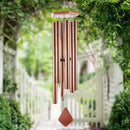 Wind Chimes Outdoor Large Deep Tone, 44 Inches Sympathy Wind Chimes Tuned Soothing Melody, Memorial Wind-Chime with 6 Heavy Tubes for Outside Decoration, Garden/Yard. Copper by CozyNest Decor