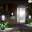 Solar Pathway Lights Outdoor, 4 Pack Upgraded Solar Lights Outdoor Waterproof, Bright Up to 15 Hrs Auto On/Off Garden Light for Yard Patio Lawn Path Walkway Driveway Outside Decor(Cool White) by CozyNest Decor