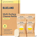 BLUELAND Multi-surface Cleaner, 4-Pack Refill, Fresh Lemon Scent, All-Purpose, Eco-Friendly Cleaning Supplies, 4 x 24 Fl oz by CozyNest Decor