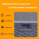 73 Gallon Large Storage Box with Lid,Waterproof Outdoor Storage Container for Patio Furniture Cushions, Gardening Tools, Pool Accessories, Lockable Resin Deck Box with handle Brown by CozyNest Decor