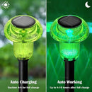 Halloween Solar Lights Outdoor 8 Pack Green LED Waterproof Mushroom Outside Lights for Yard Garden Patio Pathway Walkway Landscape Halloween Decorations by CozyNest Decor