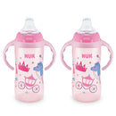 NUK Learner Cup, 10 oz, 8+ Months, 2 Count – BPA Free, Spill Proof Sippy Cup by TinyTreasures Baby Boutique