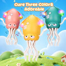 Magic Electric Dancing Octopus Toy with Led Light and Music,Playful Automatic Evasion Crawling Dancing Octopus with Fishing Rod,Smart Tentacle Explorer Dancing Squid Toy Tummy Time Baby Toys,Green by TinyTreasures Baby Boutique