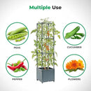 Raised Garden Bed with Tomato Planter Cage, Trellis Planter Boxes for Outdoor Patio Greenhouse Gardening Climbing Vegetables by GreenHaven Gardens