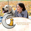 Stained Glass Dog Suncatcher Memorial Gifts for Loss of Dog,Window Hanging Decor Dog Suncatcher Sympathy Gift,Dog Ornaments Bereavement Gifts,Pet Loss Gifts,in Memory of Dog Passing Away Gifts by GreenHaven Gardens