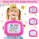Smasiagon Toddler Girl Boy Toys,Magnetic Drawing Board for Toddlers 1-3,Early Learning Doodle Board Writing Painting Sketch Pad, Birthday Easter Valentines Day Gifts for Kids(Deep Pink) by TinyTreasures Baby Boutique