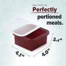 2-Cup Silicone Freezer Trays with Lids – Perfect for Meal Prep, Portion Control, and Easy Freezing-Meal Prep Container Molds for Soup,Leftovers (Cranberry, 2 Pack) by TinyTreasures Baby Boutique