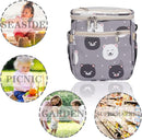 Baby Stroller Organizer Bag，Small Diaper Bag - Universal Stroller Organizer With Insulated Cup Holder,Pocket With Baby Wipes Dispenser，Adjustable Shoulder Strap (Light Gray) by TinyTreasures Baby Boutique