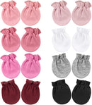 BQUBO Newborn Infant Toddler Mittens No Scratch Cotton Elastic Wrist Gloves Hypoallergenic for 0-6 Months Baby Boys Girls by TinyTreasures Baby Boutique