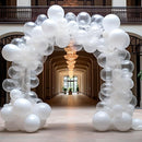RUBFAC 129pcs Clear Balloons Different Sizes 18 12 10 5 Inches for Garland Arch, Transparent Balloon for Birthday Baby Shower Wedding Party Decoration by TinyTreasures Baby Boutique