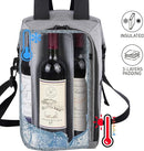 ALLCAMP 4 Bottle Wine Gift Bag - Insulated Tote Cooler, Adjustable Strap, Includes 4 Wine Glasses, Napkins & Corkscrew, Portable Travel Gifting(Gray) by TinyTreasures Baby Boutique