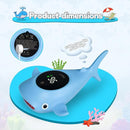 TKY Baby Bath Thermometer with Floating Toys - Digital Water & Room Temperature Monitor, Rechargeable Thermometer with Alerts for Newborn Bath Essentials, Infant Safety by TinyTreasures Baby Boutique