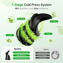 Juicer Machines,Aeitto Cold Press Juicer with 5.3“ Extra Large Feed Chute for Whole Fruits & Vegetables, Juice Extractor Machine, Self Feeding, Easy to Clean, High Juice Yield, Black by CozyNest Decor