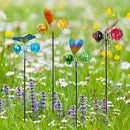Insects Solar Garden Lights, 22.4" H Butterfly & Bee & Dragonfly & Ladybug Solar Stake Light, 4 Pcs Outdoor Statues Figurine Lights for Spring Garden Lawn Patio Yard Decoration by GreenHaven Gardens