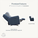 Nurture& The Glider – Premium Power Recliner Nursery Chair with Stationary Headrest | Designed for Comfort and Simplicity | Built-in USB Charger by TinyTreasures Baby Boutique