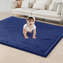 ACOMOPACK Baby Play Mat for Floor 1.3" Thick Memory Foam Play Mat 39"×59" Tummy Time Crawling with Non-Slip Bottom for Living Room,Nursery,Soft Velvet Playpen Mats for Kids,Infants（Royal Blue） by CozyNest Decor