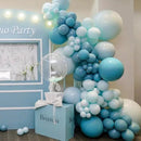 130pcs Peacock Blue Balloons Different Sizes 18" 12" 10" 5" Teal Blue Latex Balloon Garland Arch Kit for Birthday Baby Shower Graduation Wedding Gender Reveal Anniversary Party Decorations by CozyNest Decor