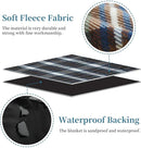 G GOOD GAIN Waterproof Picnic Blankets- Extra Large Outdoor Blanket Foldable, Beach Blanket with PU Handles, Sand-Proof Picnic Mat for Hiking, Camping, Lawn, Park, Grass. Blue Check by TinyTreasures Baby Boutique