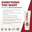 Coral Nano Silver Cinnamon Tea Tree Toothpaste, Natural Fluoride Free Teeth Whitening Toothpaste, Coral Calcium Nano Silver Infused SLS Free 4 Ounce by CozyNest Decor