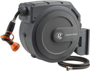 Giraffe Tools Retractable Garden Hose Reel 1/2 Inch x 130 ft, Super Heavy Duty, Any Length Lock, Slow Return System, Wall Mounted and 180 Deg Swivel Bracket by GreenHaven Gardens