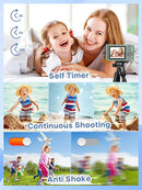 Digital Camera, 44MP Full HD 1080P Point and Shoot Camera with 64GB Card, Anti Shake 16X Zoom Compact Volg Cameras, Portable Small Camara Gift for Kids, Ages Teen Girl Boy - Green by TinyTreasures Baby Boutique