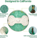 Slow Feeder Dog Bowl for Large Dogs with Non-Slip Base - Adjustable Speed Design, Removable Puzzle Inserts & Dishwasher Safe, Green by CozyNest Decor