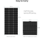 Renogy 100 Watt 12 Volt Portable Solar Panel with Waterproof 20A Charger Controller Foldable 100W Solar Suitcase with Adjustable Kickstand for Power Station, 100W Panel-20A Controller, Black by CozyNest Decor