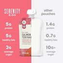 Serenity Kids 6+ Months Salmon Teriyaki Organic Baby Food Pouches - Ethically Sourced Salmon & Organic Veggies - No Added Sugar BPA-Free Baby Puree - 3.5 Oz, 12 Pack by TinyTreasures Baby Boutique